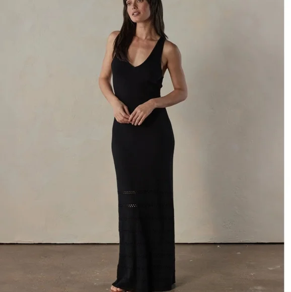 The Normal Brand Eliza Black Maxi Dress Size Small - Picture 1 of 6